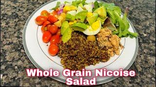 WHOLE GRAIN NICOISE SALAD | HOW TO MAKE | BIZA’S KITCHEN AND MORE