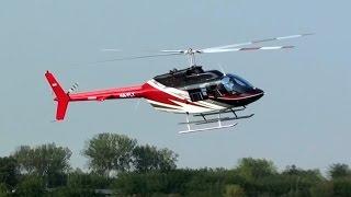 Bell 206 JetRanger take off and low pass at Budaörs airfield