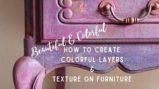 How To Layer Gold Leafing and Paint | Create beautiful layers of gold leaf on furniture