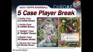 2024 Topps Chrome 5 Case Mixer PLAYER Break #4 eBay 08/23/24