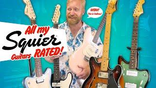 All my Squier Guitars RATED - Which will I keep FOREVER and what's going on the chopping block?