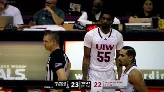 Technical foul on Incarnate Word's Alex Anderson vs. Nicholls