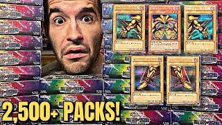 Opening 2,500 Yugioh Packs Until I Pull EXODIA!