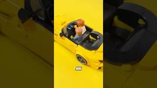 I made a driving Lego car for real! Lego speed champions test #lego #legocars #legospeedchampions