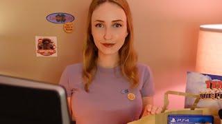 The Friendly Check Out Girl~ Soft Spoken ASMR Role-play (Many triggers!!^^) 