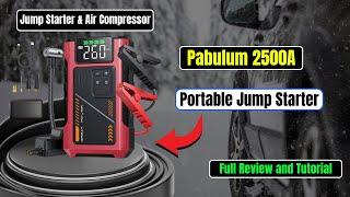 Pabulum 2500A Portable Jump Starter | Jump Starter  & Air Compressor |