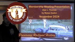 BMRRHS November 2024 Membership Meeting: Myles Gadon