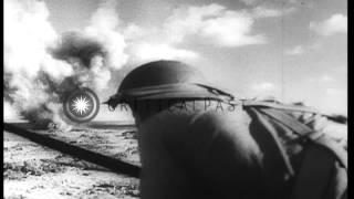 The British 8th Army under General Montgomery and Air Marshal Cunningham prepares...HD Stock Footage