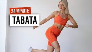 24 MIN KILLER TABATA HIIT Workout - No Equipment, No Repeat, Super Sweaty & Fun Home Workout