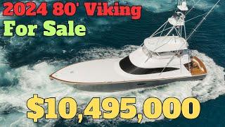 80 Viking Yachts Convertible Sportfish Boat For Sale - Walkthrough