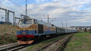 ТЭ33А-0291 + Тифон KL5A/ Azerbaijan new diesel locomotive TE33A + horn KL5A 