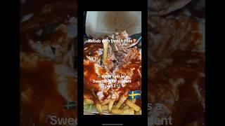 What I eat as a Swedish KTH student part 2 Kebab & fries #whatieatinaday #studentlife #shorts