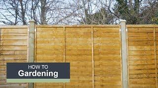 How to install a fence with Wickes