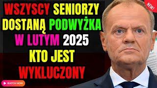  Wielka Podwyżka dla Seniorów w Lutym 2025! Sprawdź, Kto Nie Otrzyma Dodatku!