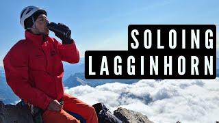 Lagginhorn 4,010m - Best 4000m mountain to solo in the Alps?