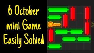 6 October Mini Game 100% Easily Solved Today| Hamster Kombat Mini Game 6 October 6 October Mini Game