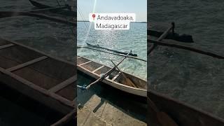 Pirogue Boat trip to deserted island Madagascar #pirogue #madagascar #shorts #roadtrip