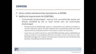 SBA’s New WOSB / EDWOSB Certification Requirement and 8(a) Economic Disadvantage Criteria Revisions