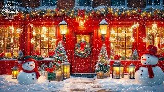 Beautiful Snowy Christmas Ambience Best Christmas Songs of All Time, Peaceful Christmas Piano Music