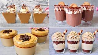 4 Easy Coffee NO BAKE Dessert Cup Recipes. No Eggs, No Gelatine, No Alcohol!