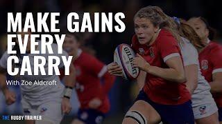 How to ball carry in Rugby: Zoe Aldcroft: World Rugby Player of the year