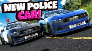 NEW Ford Mustang Police Car is a BEAST in BeamNG Drive Mods!