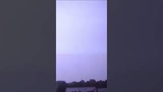 Thunderstorm on a winter night #shorts #lightning #rain