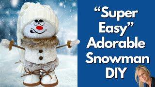 Super Easy Diy Adorable Snowman - Let's Get Crafting!