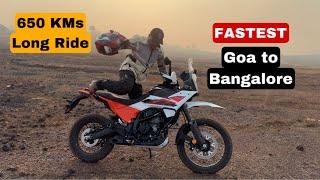 Goa to Bangalore in 50 Minutes - 650kms LONG RIDE REVIEW