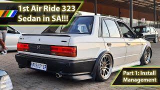 First Air Ride Mazda 323 Sedan In SA! - Install