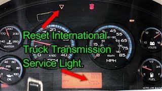 Reset International Truck Transmission Service Light.