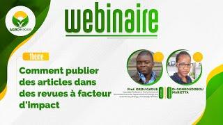 RECHERCHE : Comment publier des articles dans un journal a facteur d'impact