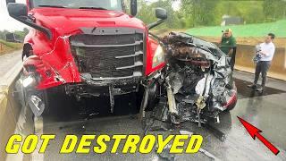 BEST OF SEMI-TRUCK CRASHES | Road Rage, Hit and run, Brake checks | COMPILATION 2024