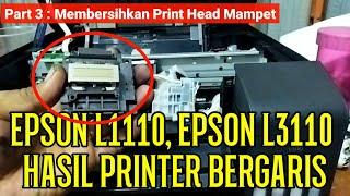 Printer Epson L3110 Tidak Keluar Tinta | Part 3 Membersihkan Print Head Mampet