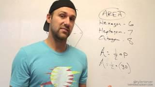 Finding the Area of Hexagons, Heptagons, and Octagons (Tarver Academy Math)