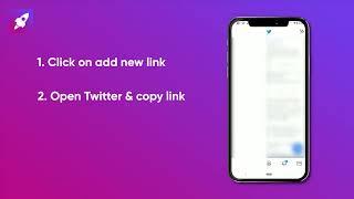 How to add Twitter link to your Mezink page