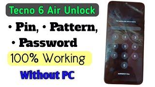 Tecno Spark 6 Air Unlock - Pin, Pattern, Password Very Easy