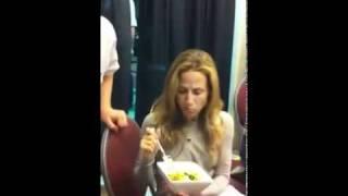 Sheryl Crow - Dinner backstage with Chef Chuck and his Wild Leek!