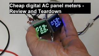 Cheap AC Panel meters - Review and teardown