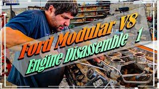 Engine Disassemble , Lincoln Navigator (Ford Modular V8) Part 1