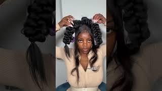 $26 Hairstyle Because Rent is Due! Perfect Holiday Hairstyle #bunhairstyle #protectivestyles #fyp