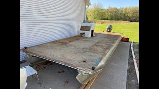 OldGuyDIY 4 Hours $450 Replace 30 Year Old Pontoon Boat Carpet Remove Fence Seats Glue Roll w 4" PVC