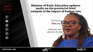 Minister Siviwe Gwarube briefs media on developments on budget cuts in the education sector