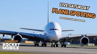  Live Saturday Plane Spotting @ CHC / NZCH / Christchurch w/Sean!