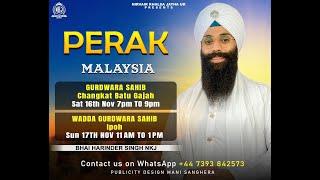 Malaysia Tour | Gurdwara Sahib Changkat, Batu Gajah | 16/11/24