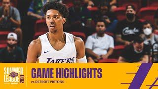 HIGHLIGHTS | Jordan Floyd (16 pts, 5 ast, 3 stl) vs Detroit Pistons | Lakers Summer