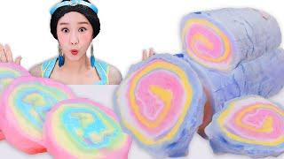 jasmine princess cotton candy 자스민의 구름 솜사탕 Mukbang JiniYum 지니얌 먹방