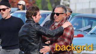 Bruce Springsteen visits Jeremy Allen White on set of "Deliver Me From Nowhere" in New Jersey