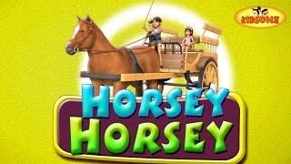 Horsey Horsey Dont You Stop | Nursery 3D Rhyme with Lyrics | For Children - KidsOne