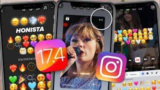 Honista LITE ACTUALIZADO 2024  INSTAGRAM estilo IPHONE con EMOJIS IOS 17.4 y BORDE CURVO en REELS 